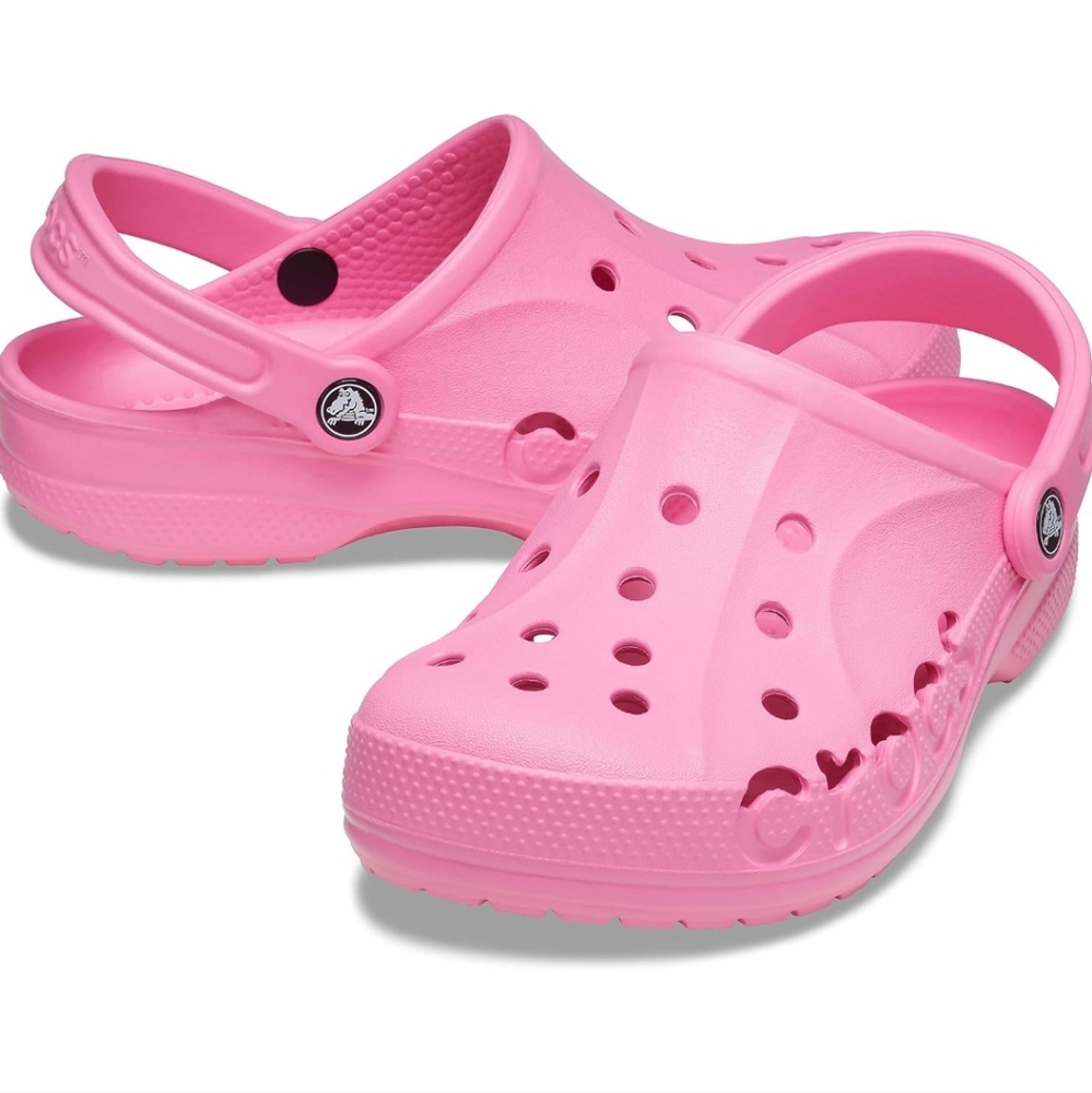 CROCS Pink with Jibitz